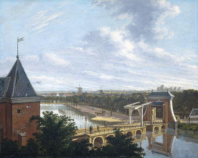 Johannes Jelgerhuis Leiden gate Germany oil painting art